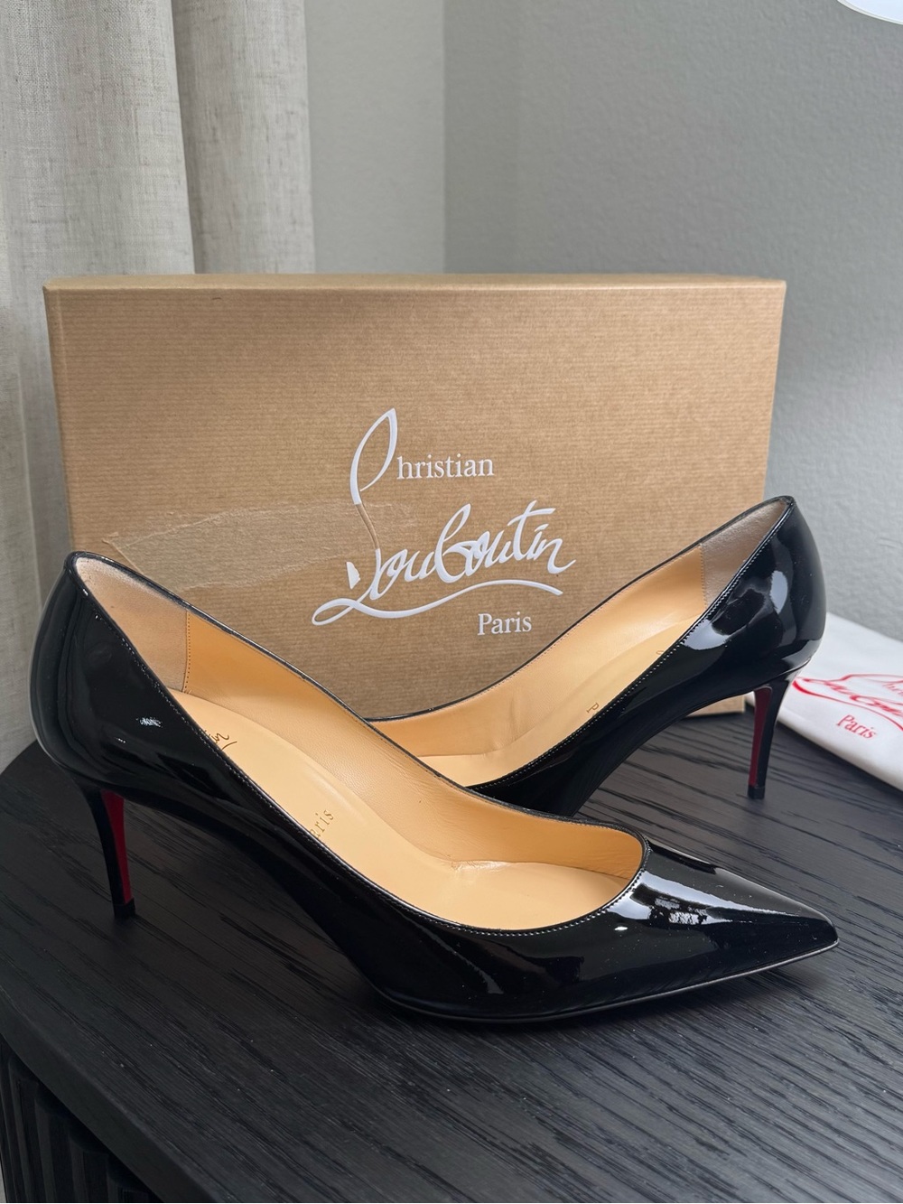 Christian Louboutin Kate 70 Pumps Patent Black 39.5
